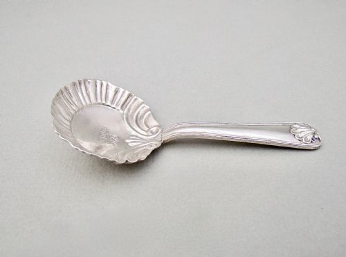 fig 2. UNUSUAL VICTORIAN SILVER CADDY SPOON BY THOMAS HAYES, BIRMINGHAM, 1894