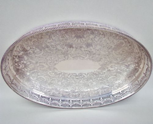 fig 2. ELEGANT ART DECO SILVER PLATED DRINKS TRAY, CIRCA 1920