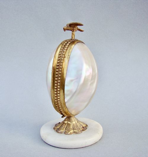 fig 2. RARE 19TH C. FRENCH PALAIS ROYAL MOTHER OF PEARL & GILT