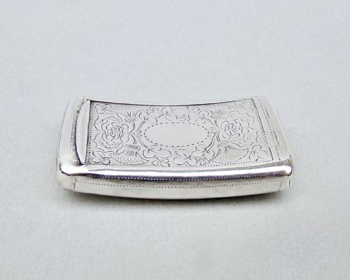 Exquisite Georgian Silver Snuff Box by T. Simpson & Son, Birmingham 1818
