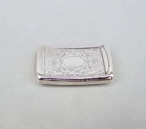 fig 1. EXQUISITE GEORGIAN SILVER SNUFF BOX BY T. SIMPSON & SON, BIRMINGHAM 1818