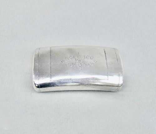 fig 2. EXQUISITE GEORGIAN SILVER SNUFF BOX BY T. SIMPSON & SON, BIRMINGHAM 1818