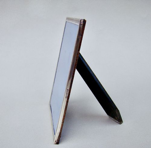 fig 1. ART DECO SOLID SILVER PHOTO FRAME BY JAMES DEAKIN & SONS, CHESTER 1923