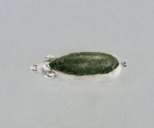 fig 2. EDWARDIAN SILVER PIG PIN CUSHION BY ADIE & LOVEKIN, BIRMINGHAM 1902