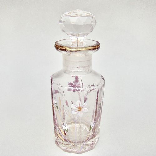 fig 1. 19TH CENTURY FRENCH ENAMELLED GLASS COLOGNE BOTTLE, CIRCA 1900