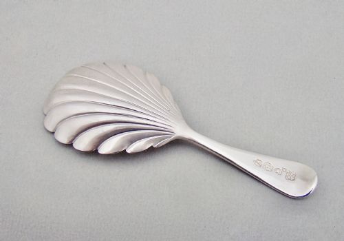 fig 1. VICTORIAN SILVER CADDY SPOON BY JOHN ALDWINKLE & THOMAS SLATER, LONDON 1894