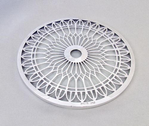 fig 1. SILVER MOUNTED GLASS TEAPOT STAND BY WALKER & HALL, BIRMINGHAM 1933