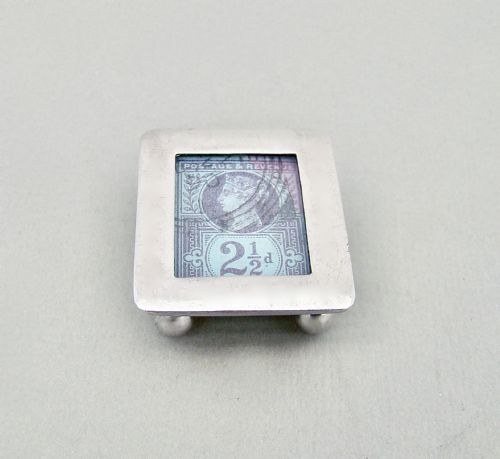 Victorian Silver Single Stamp Box by Levi & Salaman, Birmingham 1900
