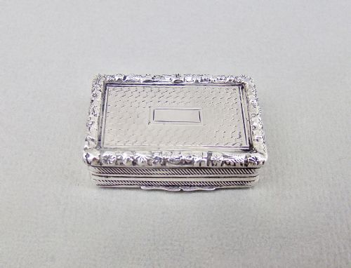 Superb Georgian Silver Vinaigrette by Thomas Parker, Birmingham 1825