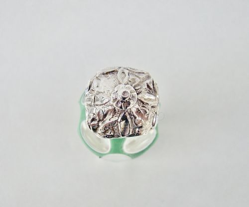 fig 2. RARE 19TH C. FRENCH SILVER & BOHEMIAN TRIPLE CASED GLASS SCENT BOTTLE, CIRCA 1890