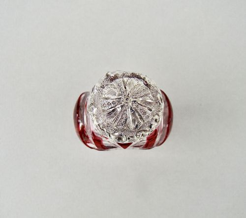 DELIGHTFUL VICTORIAN BOHEMIAN OVERLAY CRANBERRY GLASS SCENT BOTTLE CIRCA 1890 - ADDITIONAL PHOTO 4