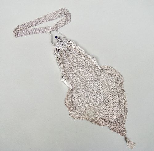 fig 2. FABULOUS CONTINENTAL SILVER CHAIN MAIL EVENING BAG, CIRCA 1930
