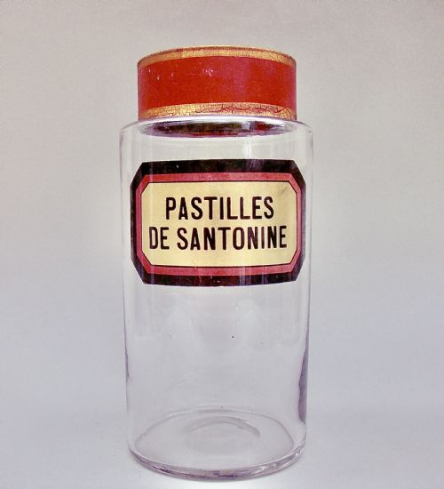 Superb 19th Century French Gilt Label Glass Apothecary Jar, Circa 1890