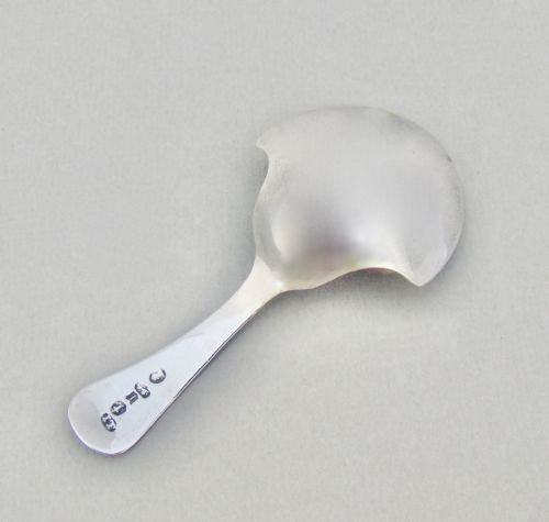 fig 2. EXQUISITE GEORGIAN SILVER CADDY SPOON BY JOSEPH TAYLOR, BIRMINGHAM 1781