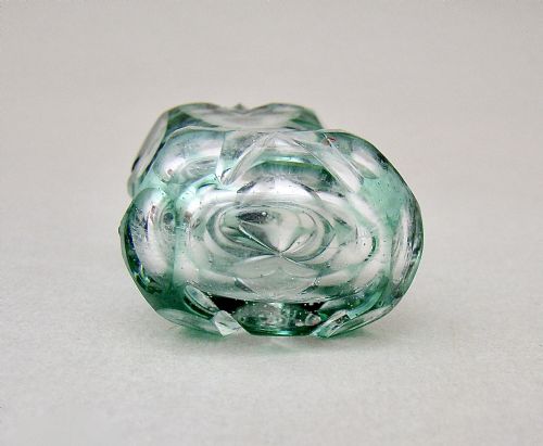 DELIGHTFUL VICTORIAN BOHEMIAN OVERLAY GREEN GLASS SCENT BOTTLE CIRCA 1890 - ADDITIONAL PHOTO 6
