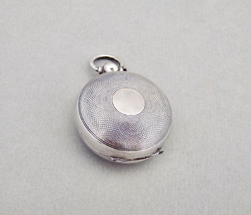 Victorian Silver Single Sovereign Case by Robert Pringle, Birmingham 1898

