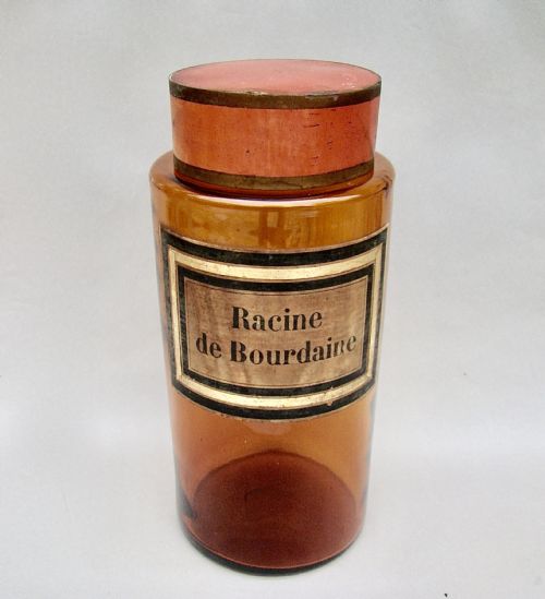 fig 1. FABULOUS 19TH CENTURY FRENCH AMBER GLASS APOTHECARY JAR, CIRCA 1890
