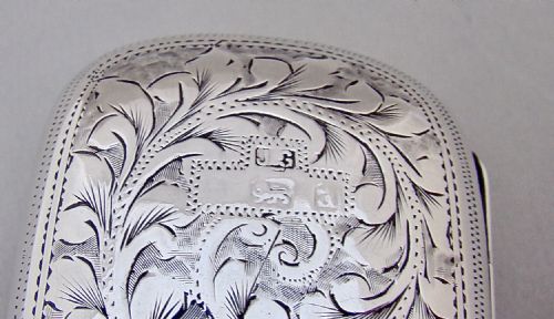 EXQUISITE VICTORIAN SILVER PURSE BY JOSEPH GLOSTER BIRMINGHAM 1900 - ADDITIONAL PHOTO 6