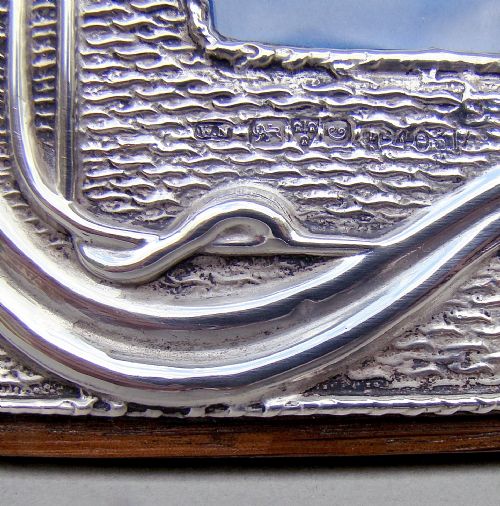 fig 3. LARGE ART NOUVEAU SILVER PHOTO FRAME BY WILLIAM NEALE, CHESTER 1903