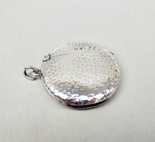 Rare Arts & Craft Silver Vesta Case by J. H. Hillcox,  Birmingham 1906
