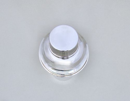 fig 2. ART DECO SILVER PLATED COCKTAIL SHAKER, CIRCA 1930