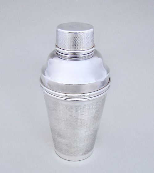 Art Deco Silver Plated Cocktail Shaker, Circa 1930