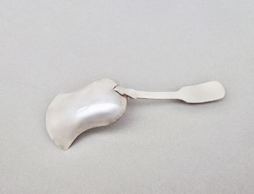 fig 2. DELIGHTFUL GEORGIAN SILVER TULIP-SHAPED CADDY SPOON BY COCKS & BETTRIDGE, BIRMINGHAM 1813