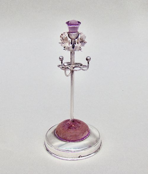Delightful Edwardian Silver Hat Pin Holder by Adie & Lovekin, Birmingham 1906