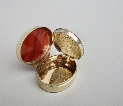 fig 2. GEORGIAN SILVER & AGATE VINAIGRETTE BY THOMAS WILLMORE, BIRMINGHAM 1815