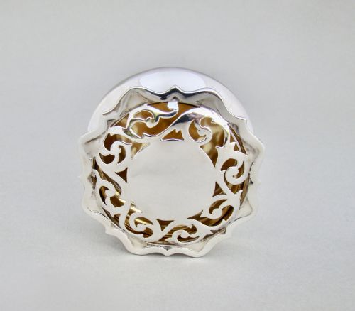 fig 2. RARE EDWARDIAN SILVER POT POURRI BOX BY CHARLES EDWARD, LONDON 1908