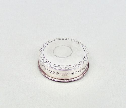 Georgian Silver Patch Box, Circa 1800