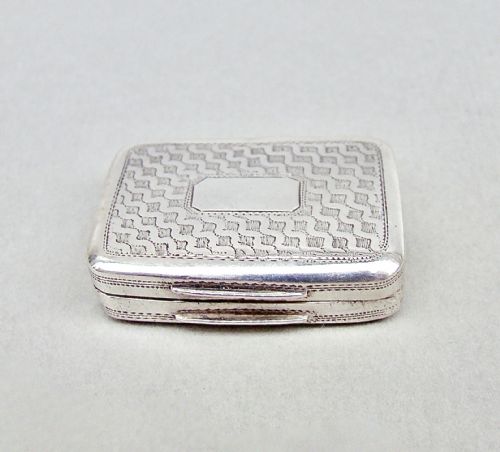 Georgian Silver Vinaigrette by John Lawrence & Co, Birmingham 1813
