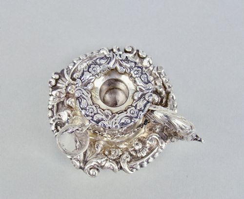 fig 2. RARE GEORGIAN MINIATURE SILVER CHAMBERSTICK BY JOHN & THOMAS SETTLE, SHEFFIELD 1824