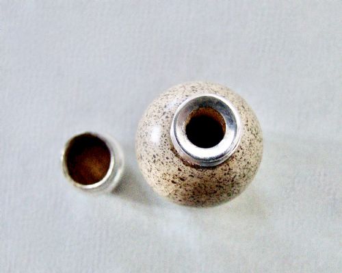 fig 3. RARE VICTORIAN SILVER & PORCELAIN SPECKLED EGG SCENT BOTTLE BY SAUNDERS & SHEPHERD, BIRMINGHAM 1885