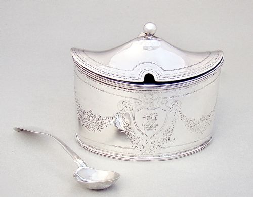 Exquisite Georgian Silver Mustard Pot by Alexander Field, London 1795