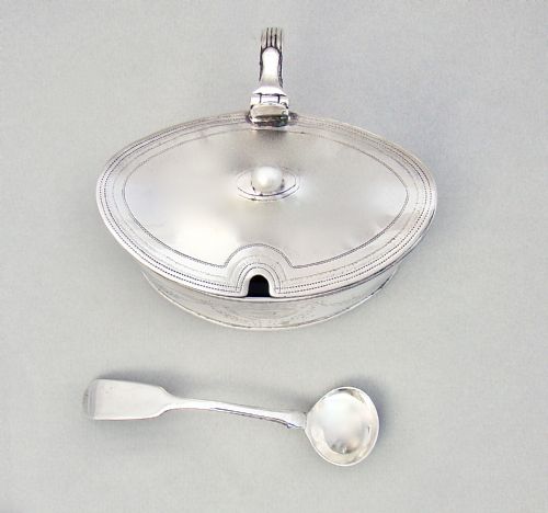 fig 3. EXQUISITE GEORGIAN SILVER MUSTARD POT BY ALEXANDER FIELD, LONDON 1795