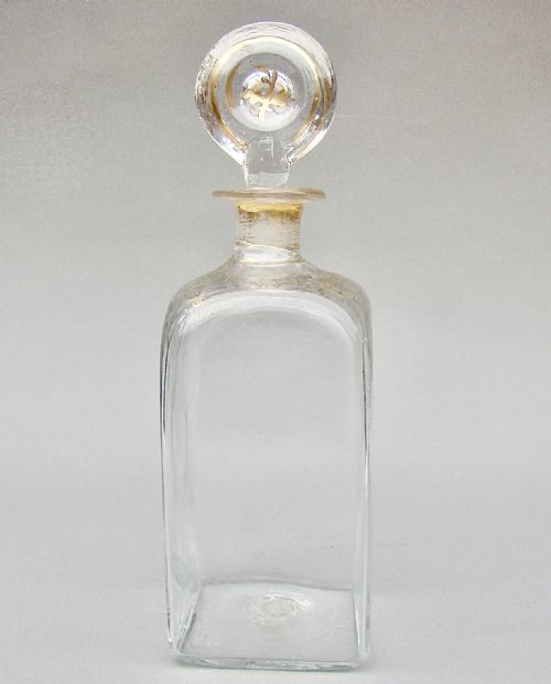 fig 1. EXQUISITE GEORGIAN GILT GLASS DECANTER , DATING CIRCA 1795
