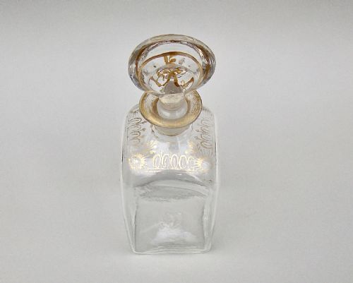 fig 2. EXQUISITE GEORGIAN GILT GLASS DECANTER , DATING CIRCA 1795
