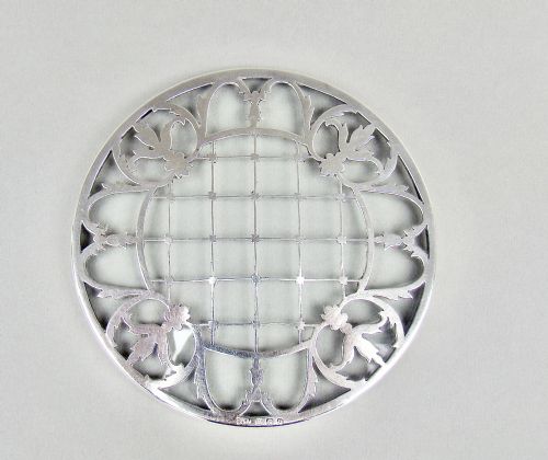 fig 2. SILVER MOUNTED GLASS TEAPOT STAND BY MAPPIN & WEBB, BIRMINGHAM 1926