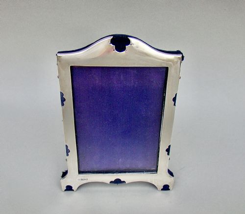 fig 3. ELEGANT EDWARDIAN SILVER PHOTO FRAME BY SAMUEL JACOB, LONDON 1902