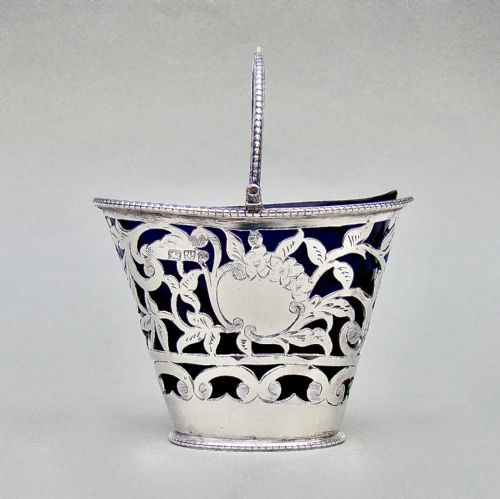 fig 1. RARE VICTORIAN SILVER CREAM PAIL BY NATHAN & HAYES, CHESTER 1899