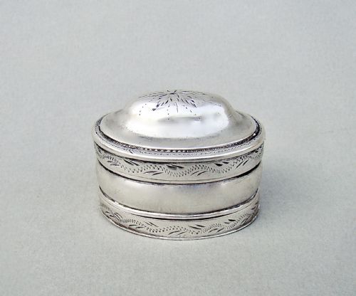 Rare & Exquisite Georgian Silver Nutmeg Grater by Joseph Taylor, Birmingham 1799