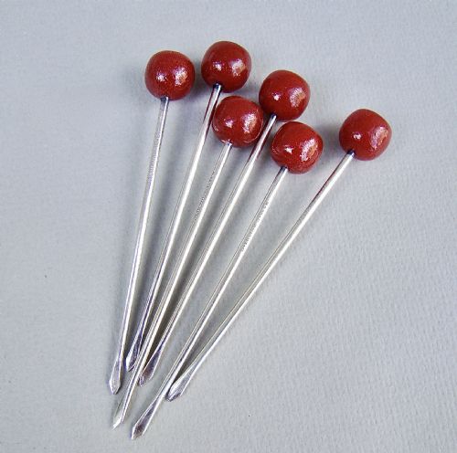 fig 2. CASED SET OF ART DECO STERLING SILVER COCKTAIL CHERRY STICKS, CIRCA 1930