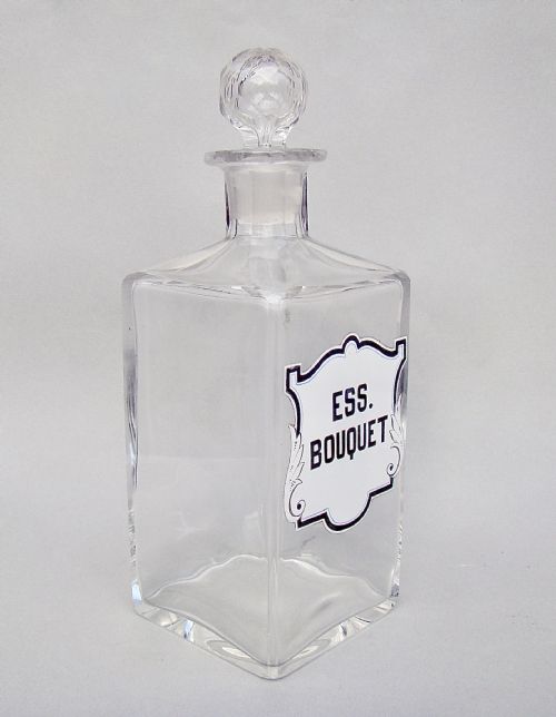 fig 1. RARE VICTORIAN LARGE PERFUMERY / APOTHECARY BOTTLE, CIRCA 1890
