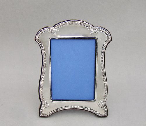 Decorative George V Solid Silver Photograph Frame by Deakin & Sons, Birmingham 1910