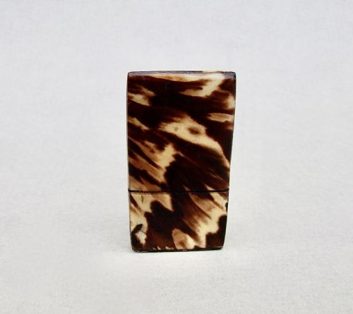 EXQUISITE EARLY VICTORIAN TORTOISESHELL NEEDLE BOX CIRCA 1840 - ADDITIONAL PHOTO 3