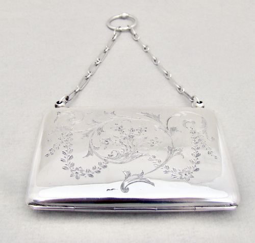 fig 3. DELIGHTFUL GEORGE V SILVER PURSE BY JOSEPH GLOSTER, BIRMINGHAM 1919