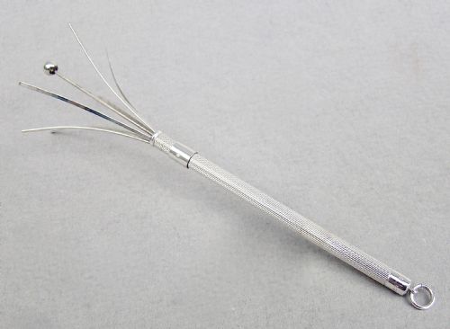 Art Deco Sterling Silver Cocktail Swizzle Stick, Circa 1930
