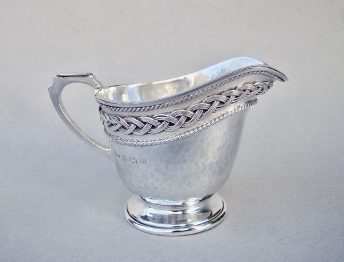 Fabulous Arts & Craft Silver Cream Jug by a E Jones, Birmingham 1920
