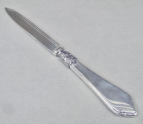 fig 2. FABULOUS VICTORIAN SILVER AND GUILLOCHE ENAMEL LETTER OPENER BY WILLIAM HUTTON & SONS, LONDON 1885